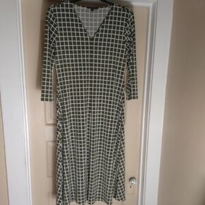 Green Checkered Women's Dress